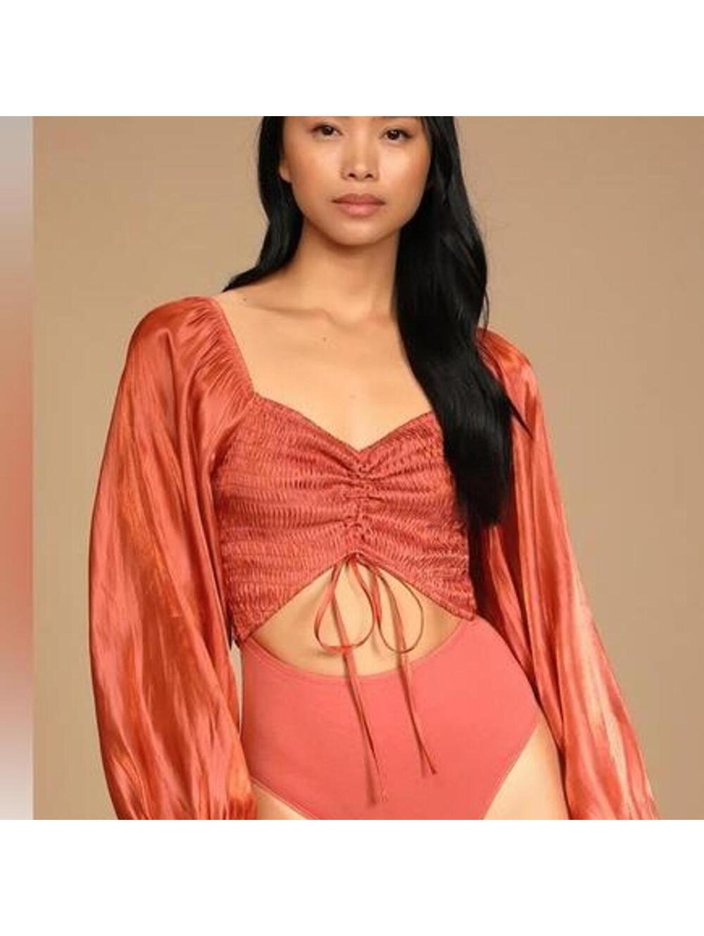 Lulus puff sleeve bodysuit